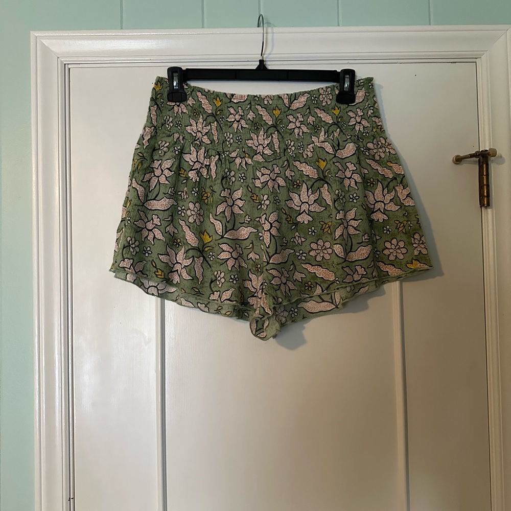 High Waisted Floral Print Shorts from Aerie